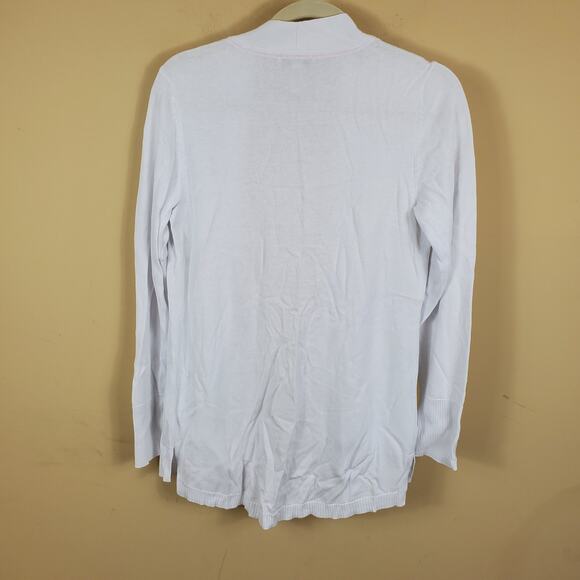 Isaac Mizrahi Liz White Cardigan Women's Size XS - Picture 6 of 9